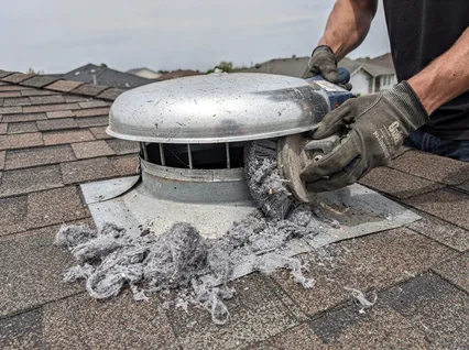 Cleaning Dryer Vent On Roof in Streetsboro