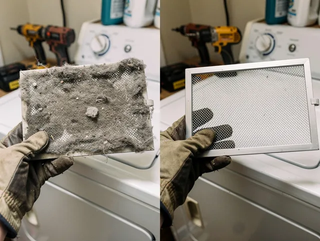 Professional lint trap cleaning by Streetsboro Dryer Vent Cleaning in Streetsboro