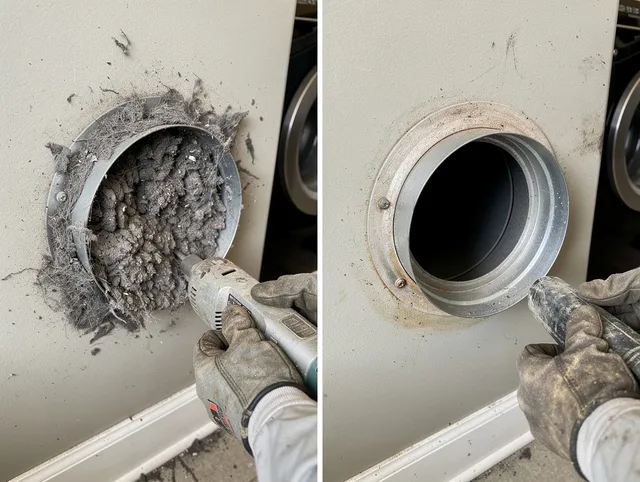 Professional clogged vent cleaning by Streetsboro Dryer Vent Cleaning in Streetsboro